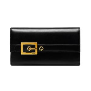GUCCI LADY BUCKLE CONTINENTAL WALLET